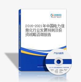 2015-2020年中國電力信息化行業預測及投資戰略咨詢報告